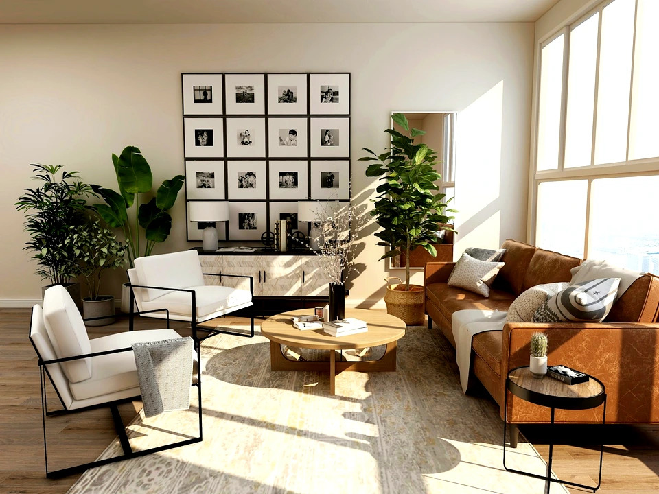 Salon rénové haut de gamme