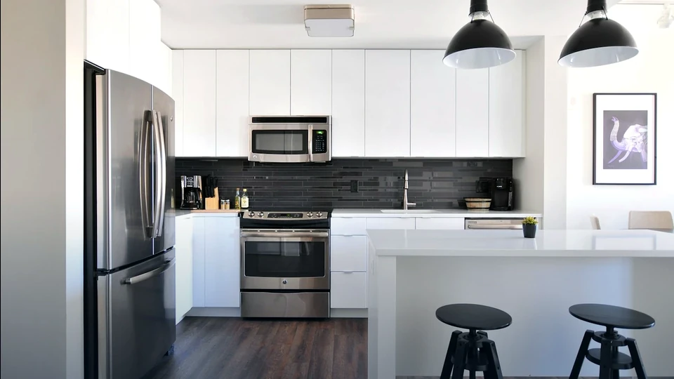 Cuisine modernisée après travaux